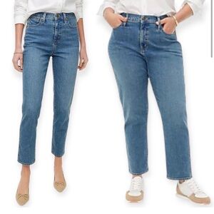 J. Crew Women's high rise Straight Leg Blue Jeans
